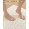 imageSmiry Bathroom Rugs Set 2 Piece30x20 Plus 30X18 Extra Soft Absorbent Bath Mats Non Slip Machine Washable Quick Dry Bath Rugs for Bathroom Floor Tub Shower Cream