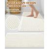 imageSmiry Bathroom Rugs Set 2 Piece30x20 Plus 30X18 Extra Soft Absorbent Bath Mats Non Slip Machine Washable Quick Dry Bath Rugs for Bathroom Floor Tub Shower Cream