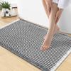 imageSmiry Bathroom Rugs Set 2 Piece30x20 Plus 30x18 Extra Soft Absorbent Bath Mats Non Slip Machine Washable Quick Dry Bath Rugs for Bathroom Floor Tub Shower Darkgrey amp Cream