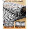 imageSmiry Bathroom Rugs Set 2 Piece30x20 Plus 30x18 Extra Soft Absorbent Bath Mats Non Slip Machine Washable Quick Dry Bath Rugs for Bathroom Floor Tub Shower Darkgrey amp Cream