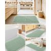 imageSmiry Bathroom Rugs Set 2 Piece36x24 Plus 30x20 Extra Soft Absorbent Bath Mats Non Slip Machine Washable Quick Dry Bath Rugs for Bathroom Floor Tub Shower Sage Green