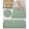 imageSmiry Bathroom Rugs Set 2 Piece36x24 Plus 30x20 Extra Soft Absorbent Bath Mats Non Slip Machine Washable Quick Dry Bath Rugs for Bathroom Floor Tub Shower Sage Green
