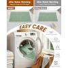 imageSmiry Bathroom Rugs Set 2 Piece36x24 Plus 30x20 Extra Soft Absorbent Bath Mats Non Slip Machine Washable Quick Dry Bath Rugs for Bathroom Floor Tub Shower Sage Green