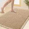 imageSmiry Bathroom Rugs Set 2 Piece40x32 Plus 30x20 Extra Soft Absorbent Bath Mats Non Slip Machine Washable Quick Dry Bath Rugs for Bathroom Floor Tub Shower Brown