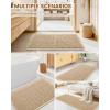 imageSmiry Bathroom Rugs Set 2 Piece40x32 Plus 30x20 Extra Soft Absorbent Bath Mats Non Slip Machine Washable Quick Dry Bath Rugs for Bathroom Floor Tub Shower Brown