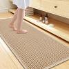 imageSmiry Bathroom Rugs Set 2 Piece47x24 Plus 30x20 Extra Soft Absorbent Bath Mats Non Slip Machine Washable Quick Dry Bath Rugs for Bathroom Floor Tub Shower Brown