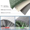 imageSmiry Bathroom Rugs Sets 3 Piece Soft Absorbent Chenille Bath Mat and UShaped Contour Toilet Rug Machine Wash Dry Bath Mat Sets for Bathroom Tub and Floor 30x2024x1624x20 Sage GreenSage Green
