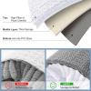 imageSmiry Bathroom Rugs Sets 3 Piece Soft Absorbent Chenille Bath Mat and UShaped Contour Toilet Rug Machine Wash Dry Bath Mat Sets for Bathroom Tub and Floor 30x2024x1624x20 Sage GreenWhite