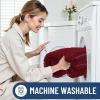 imageSmiry Bathroom Rugs Sets 3 Piece Soft Absorbent Chenille Bath Mat and UShaped Contour Toilet Rug Machine Wash Dry Bath Mat Sets for Bathroom Tub and Floor 30x2024x1624x20 Sage GreenBurgundy
