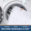 imageSmiry Chenille Bathroom Rugs 24x16 and UShaped Toilet Bath Rugs 24x2024x20 Extra Soft and Absorbent Shaggy Bath Mat Machine Washable NonSlip Plush Carpet White