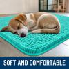 imageSmiry Dog Door Mat for Muddy Paws 59x24 Absorbs Moisture and Dirt Doormat NonSlip Washable Quick Dry Chenille Front Door Mat Indoor Entrance Entryway Carpet for Inside Floor CamelTeal