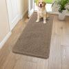 imageSmiry Dog Door Mat for Muddy Paws 59x24 Absorbs Moisture and Dirt Doormat NonSlip Washable Quick Dry Chenille Front Door Mat Indoor Entrance Entryway Carpet for Inside Floor CamelCamel