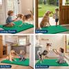 imageSmiry Dog Door Mat for Muddy Paws 59x24 Absorbs Moisture and Dirt Doormat NonSlip Washable Quick Dry Chenille Front Door Mat Indoor Entrance Entryway Carpet for Inside Floor CamelEmerald Green