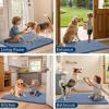 imageSmiry Dog Door Mat for Muddy Paws 59x24 Absorbs Moisture and Dirt Doormat NonSlip Washable Quick Dry Chenille Front Door Mat Indoor Entrance Entryway Carpet for Inside Floor CamelAiry Blue