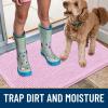 imageSmiry Dog Door Mat for Muddy Paws 59x24 Absorbs Moisture and Dirt Doormat NonSlip Washable Quick Dry Chenille Front Door Mat Indoor Entrance Entryway Carpet for Inside Floor CamelPink