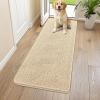 imageSmiry Dog Door Mat for Muddy Paws 59x24 Absorbs Moisture and Dirt Doormat NonSlip Washable Quick Dry Chenille Front Door Mat Indoor Entrance Entryway Carpet for Inside Floor CamelBeige