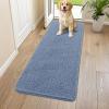 imageSmiry Dog Door Mat for Muddy Paws 59x24 Absorbs Moisture and Dirt Doormat NonSlip Washable Quick Dry Chenille Front Door Mat Indoor Entrance Entryway Carpet for Inside Floor CamelAiry Blue