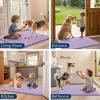 imageSmiry Dog Door Mat for Muddy Paws 59x24 Absorbs Moisture and Dirt Doormat NonSlip Washable Quick Dry Chenille Front Door Mat Indoor Entrance Entryway Carpet for Inside Floor CamelLavender