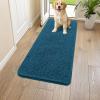 imageSmiry Dog Door Mat for Muddy Paws 59x24 Absorbs Moisture and Dirt Doormat NonSlip Washable Quick Dry Chenille Front Door Mat Indoor Entrance Entryway Carpet for Inside Floor CamelAtlantic Blue