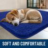 imageSmiry Dog Door Mat for Muddy Paws 59x24 Absorbs Moisture and Dirt Doormat NonSlip Washable Quick Dry Chenille Front Door Mat Indoor Entrance Entryway Carpet for Inside Floor CamelRoyal Blue