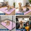 imageSmiry Dog Door Mat for Muddy Paws 59x24 Absorbs Moisture and Dirt Doormat NonSlip Washable Quick Dry Chenille Front Door Mat Indoor Entrance Entryway Carpet for Inside Floor CamelPink