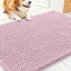 imageSmiry Dog Door Mat for Muddy Paws 59x24 Absorbs Moisture and Dirt Doormat NonSlip Washable Quick Dry Chenille Front Door Mat Indoor Entrance Entryway Carpet for Inside Floor CamelDusty Rose