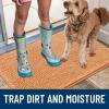 imageSmiry Dog Door Mat for Muddy Paws 59x24 Absorbs Moisture and Dirt Doormat NonSlip Washable Quick Dry Chenille Front Door Mat Indoor Entrance Entryway Carpet for Inside Floor CamelOrange