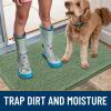 imageSmiry Dog Door Mat for Muddy Paws 59x24 Absorbs Moisture and Dirt Doormat NonSlip Washable Quick Dry Chenille Front Door Mat Indoor Entrance Entryway Carpet for Inside Floor CamelOlive Green