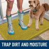 imageSmiry Dog Door Mat for Muddy Paws 59x24 Absorbs Moisture and Dirt Doormat NonSlip Washable Quick Dry Chenille Front Door Mat Indoor Entrance Entryway Carpet for Inside Floor CamelMustard Yellow