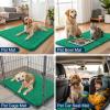 imageSmiry Dog Door Mat for Muddy Paws 59x24 Absorbs Moisture and Dirt Doormat NonSlip Washable Quick Dry Chenille Front Door Mat Indoor Entrance Entryway Carpet for Inside Floor CamelEmerald Green