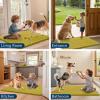 imageSmiry Dog Door Mat for Muddy Paws 59x24 Absorbs Moisture and Dirt Doormat NonSlip Washable Quick Dry Chenille Front Door Mat Indoor Entrance Entryway Carpet for Inside Floor CamelMustard Yellow