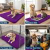 imageSmiry Dog Door Mat for Muddy Paws 59x24 Absorbs Moisture and Dirt Doormat NonSlip Washable Quick Dry Chenille Front Door Mat Indoor Entrance Entryway Carpet for Inside Floor CamelPurple