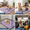 imageSmiry Dog Door Mat for Muddy Paws 59x24 Absorbs Moisture and Dirt Doormat NonSlip Washable Quick Dry Chenille Front Door Mat Indoor Entrance Entryway Carpet for Inside Floor CamelLavender