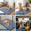 imageSmiry Dog Door Mat for Muddy Paws 59x24 Absorbs Moisture and Dirt Doormat NonSlip Washable Quick Dry Chenille Front Door Mat Indoor Entrance Entryway Carpet for Inside Floor CamelAiry Blue