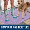imageSmiry Dog Door Mat for Muddy Paws 59x24 Absorbs Moisture and Dirt Doormat NonSlip Washable Quick Dry Chenille Front Door Mat Indoor Entrance Entryway Carpet for Inside Floor CamelLavender