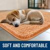 imageSmiry Dog Door Mat for Muddy Paws 59x24 Absorbs Moisture and Dirt Doormat NonSlip Washable Quick Dry Chenille Front Door Mat Indoor Entrance Entryway Carpet for Inside Floor CamelOrange