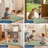 imageSmiry Dog Door Mat for Muddy Paws 59x24 Absorbs Moisture and Dirt Doormat NonSlip Washable Quick Dry Chenille Front Door Mat Indoor Entrance Entryway Carpet for Inside Floor CamelSage Green