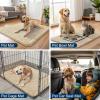imageSmiry Dog Door Mat for Muddy Paws 59x24 Absorbs Moisture and Dirt Doormat NonSlip Washable Quick Dry Chenille Front Door Mat Indoor Entrance Entryway Carpet for Inside Floor CamelBeige