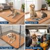 imageSmiry Dog Door Mat for Muddy Paws 59x24 Absorbs Moisture and Dirt Doormat NonSlip Washable Quick Dry Chenille Front Door Mat Indoor Entrance Entryway Carpet for Inside Floor CamelOrange
