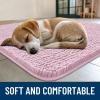 imageSmiry Dog Door Mat for Muddy Paws 59x24 Absorbs Moisture and Dirt Doormat NonSlip Washable Quick Dry Chenille Front Door Mat Indoor Entrance Entryway Carpet for Inside Floor CamelDusty Rose