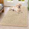 imageSmiry Dog Door Mat for Muddy Paws 59x24 Absorbs Moisture and Dirt Doormat NonSlip Washable Quick Dry Chenille Front Door Mat Indoor Entrance Entryway Carpet for Inside Floor CamelBeige