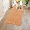imageSmiry Dog Door Mat for Muddy Paws 59x24 Absorbs Moisture and Dirt Doormat NonSlip Washable Quick Dry Chenille Front Door Mat Indoor Entrance Entryway Carpet for Inside Floor CamelOrange