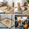 imageSmiry Dog Door Mat for Muddy Paws 59x24 Absorbs Moisture and Dirt Doormat NonSlip Washable Quick Dry Chenille Front Door Mat Indoor Entrance Entryway Carpet for Inside Floor CamelCream White