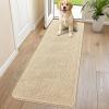 imageSmiry Dog Door Mat for Muddy Paws 59x24 Absorbs Moisture and Dirt Doormat NonSlip Washable Quick Dry Chenille Front Door Mat Indoor Entrance Entryway Carpet for Inside Floor CamelBeige
