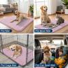 imageSmiry Dog Door Mat for Muddy Paws 59x24 Absorbs Moisture and Dirt Doormat NonSlip Washable Quick Dry Chenille Front Door Mat Indoor Entrance Entryway Carpet for Inside Floor CamelDusty Rose