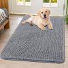 imageSmiry Dog Door Mat for Muddy Paws 59x24 Absorbs Moisture and Dirt Doormat NonSlip Washable Quick Dry Chenille Front Door Mat Indoor Entrance Entryway Carpet for Inside Floor CamelGrey