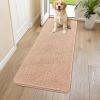 imageSmiry Dog Door Mat for Muddy Paws 59x24 Absorbs Moisture and Dirt Doormat NonSlip Washable Quick Dry Chenille Front Door Mat Indoor Entrance Entryway Carpet for Inside Floor CamelPeach