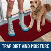 imageSmiry Dog Door Mat for Muddy Paws 59x24 Absorbs Moisture and Dirt Doormat NonSlip Washable Quick Dry Chenille Front Door Mat Indoor Entrance Entryway Carpet for Inside Floor CamelRed