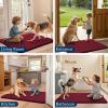 imageSmiry Dog Door Mat for Muddy Paws 59x24 Absorbs Moisture and Dirt Doormat NonSlip Washable Quick Dry Chenille Front Door Mat Indoor Entrance Entryway Carpet for Inside Floor CamelRed
