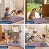 imageSmiry Dog Door Mat for Muddy Paws 59x24 Absorbs Moisture and Dirt Doormat NonSlip Washable Quick Dry Chenille Front Door Mat Indoor Entrance Entryway Carpet for Inside Floor CamelDeep Plum
